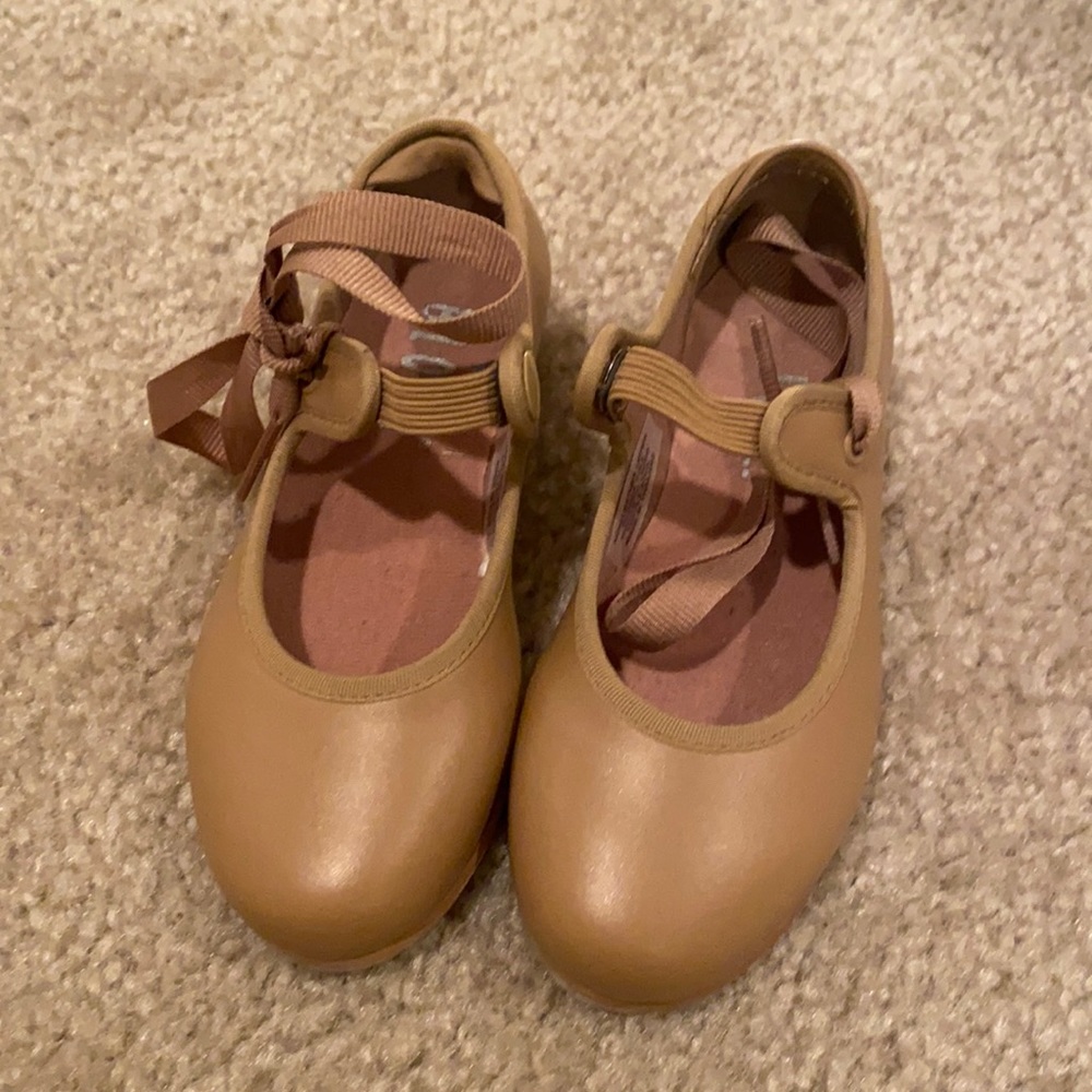 Bloch tan tap shoes.  Toddler girl